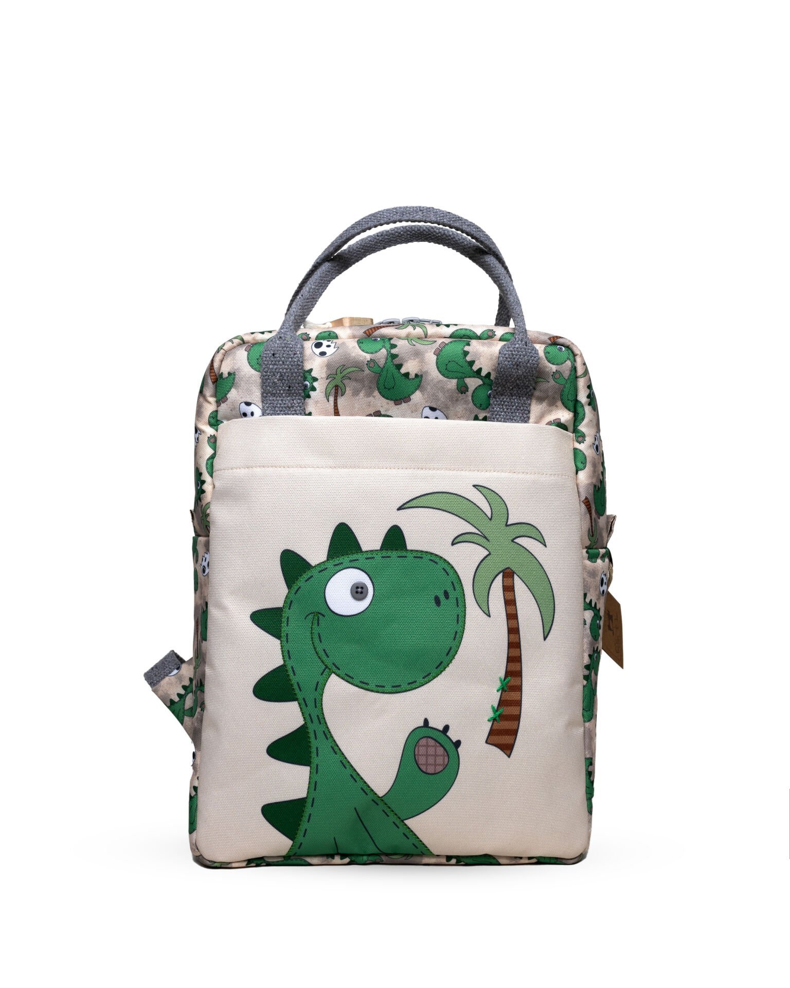 Dinozor Temalı L Boy Su Geçirmez Çocuk Çantası – Okul ve Günlük Kullanım