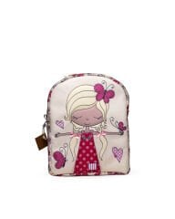 Kelebekli Kız Temalı M Boy Su Geçirmez Çocuk Çantası –İlkokul, Anaokulu ve Günlük Kullanım