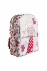 Kelebekli Kız Temalı M Boy Su Geçirmez Çocuk Çantası –İlkokul, Anaokulu ve Günlük Kullanım