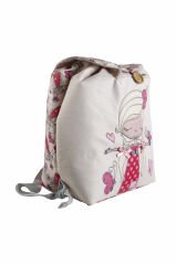 Kelebekli Kız Temalı S Boy Su Geçirmez Yıkanabilir Çocuk Okul Çantası Anaokulu Kreş Çantası