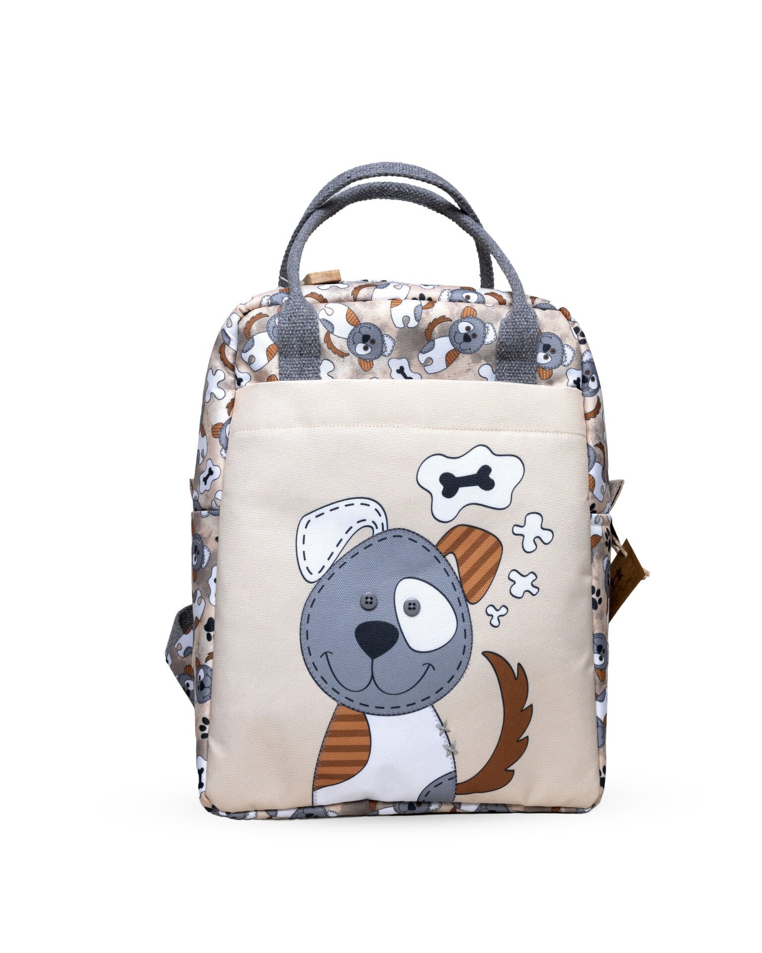 Köpek Temalı L Boy Su Geçirmez Çocuk Çantası – Okul ve Günlük Kullanım