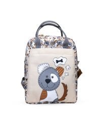 Köpek Temalı L Boy Su Geçirmez Çocuk Çantası – Okul ve Günlük Kullanım