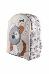 Köpek Temalı M Boy Su Geçirmez Çocuk Çantası –İlkokul, Anaokulu ve Günlük Kullanım