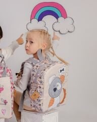 Köpek Temalı M Boy Su Geçirmez Çocuk Çantası –İlkokul, Anaokulu ve Günlük Kullanım