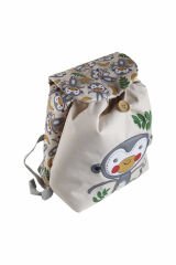 Maymun Temalı S Boy Su Geçirmez Yıkanabilir Çocuk Okul Çantası Anaokulu Kreş Çantası