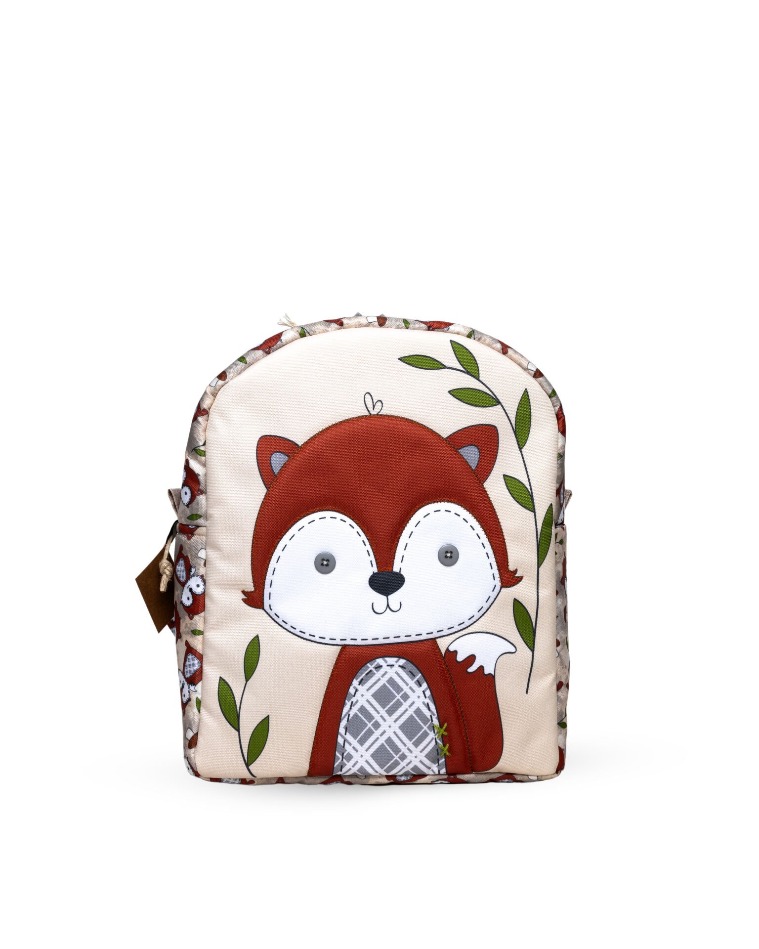 Tilki Temalı M Boy Su Geçirmez Çocuk Çantası –İlkokul, Anaokulu ve Günlük Kullanım