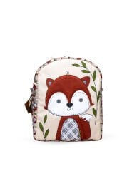 Tilki Temalı M Boy Su Geçirmez Çocuk Çantası –İlkokul, Anaokulu ve Günlük Kullanım