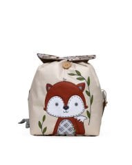 Tilki Temalı S Boy Su Geçirmez Yıkanabilir Çocuk Okul Çantası Anaokulu Kreş Çantası