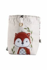 Tilki Temalı S Boy Su Geçirmez Yıkanabilir Çocuk Okul Çantası Anaokulu Kreş Çantası