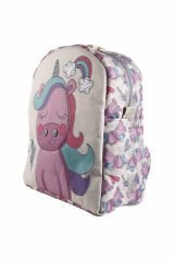 Unicorn Temalı M Boy Su Geçirmez Çocuk Çantası –İlkokul, Anaokulu ve Günlük Kullanım