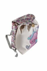 Unicorn Temalı S Boy Su Geçirmez Yıkanabilir Çocuk Okul Çantası Anaokulu Kreş Çantası