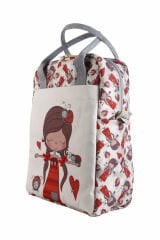 Uğur Böceği Temalı L Boy Su Geçirmez Çocuk Çantası – Okul ve Günlük Kullanım