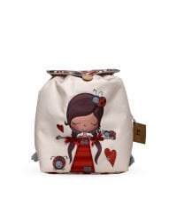 Uğur Böceği Temalı S Boy Su Geçirmez Yıkanabilir Çocuk Okul Çantası Anaokulu Kreş Çantası