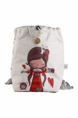 Uğur Böceği Temalı S Boy Su Geçirmez Yıkanabilir Çocuk Okul Çantası Anaokulu Kreş Çantası