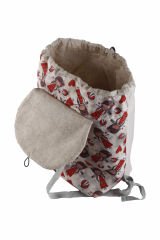 Uğur Böceği Temalı S Boy Su Geçirmez Yıkanabilir Çocuk Okul Çantası Anaokulu Kreş Çantası