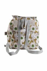 Zürafa Temalı S Boy Su Geçirmez Yıkanabilir Çocuk Okul Çantası Anaokulu Kreş Çantası