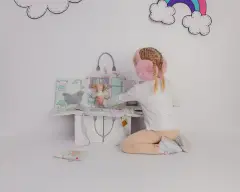 Doll House ''Katlanabilir Çanta Bebek Oyun Evi - Bebek Hediyeli